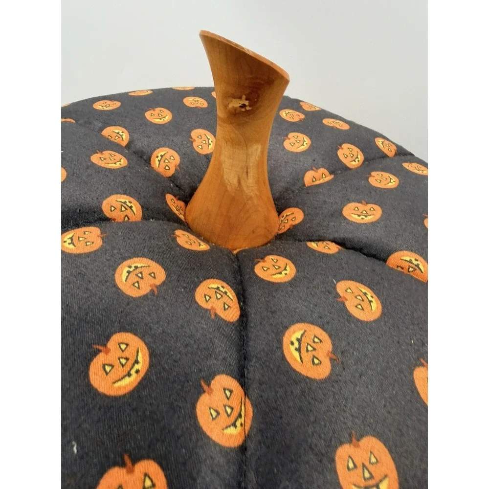 Longaberger Halloween Basket Orange Trim Large W fabric lid and protecter 1997